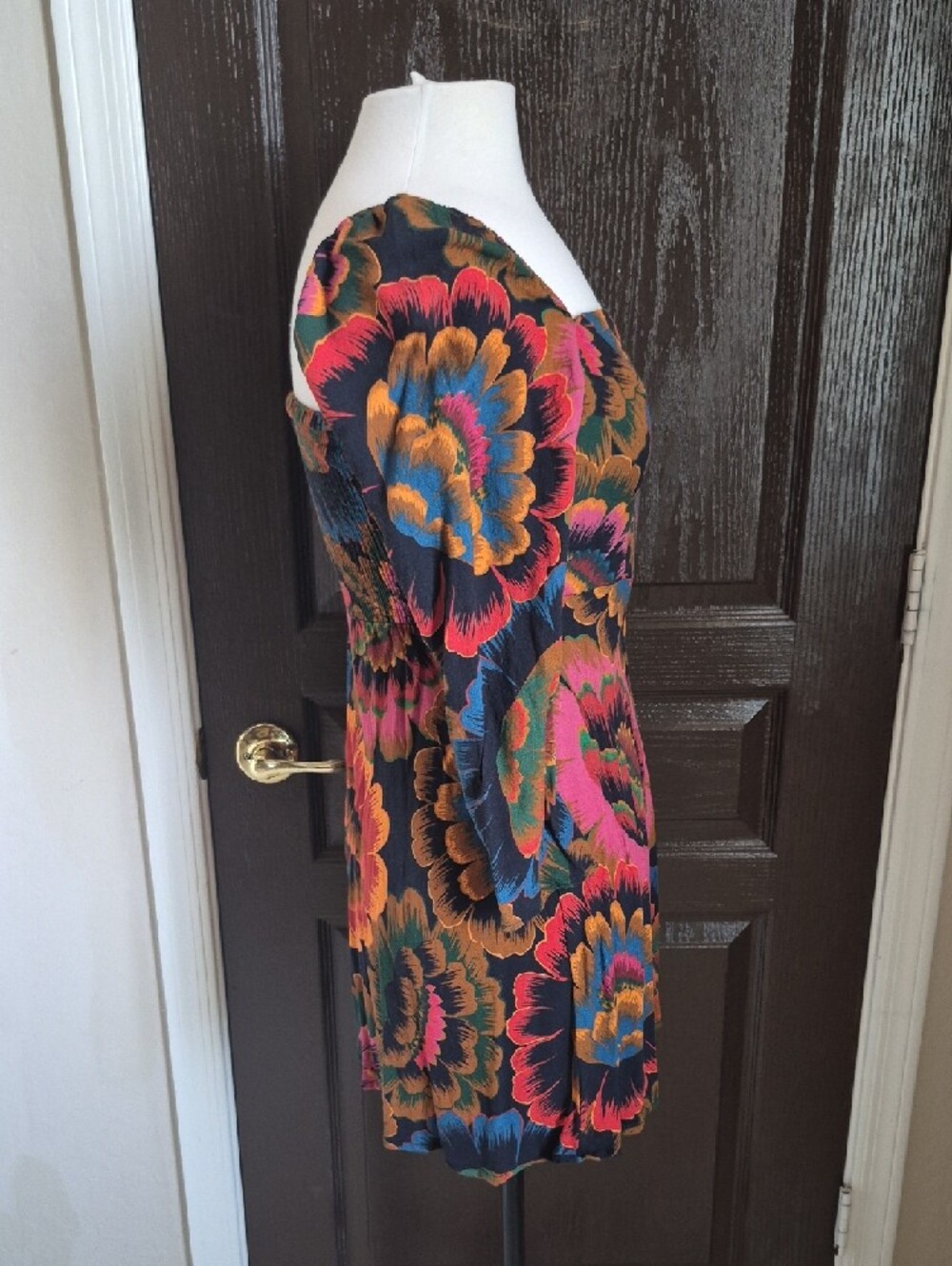 FARM Rio Multicolor Floral Square-Neck Dress - Picture 4 of 7